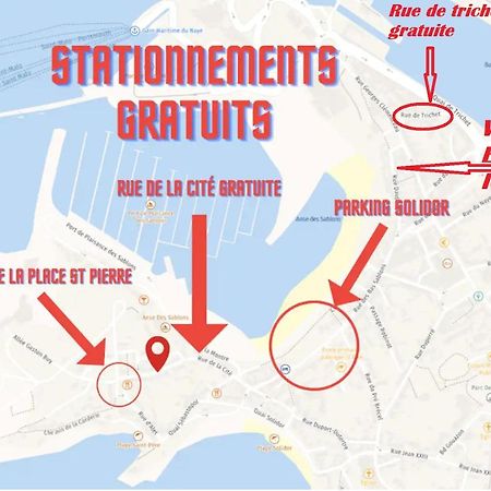 Appartement Saint Malo Vue Sur Mer Et Sur Intra Muros, Ferry, Plage Et Commerces A 50 M Buitenkant foto