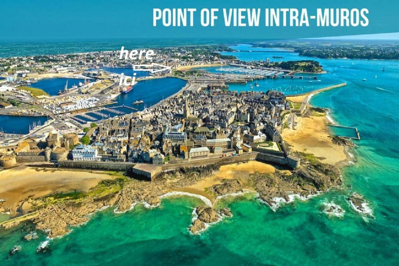 Appartement Saint Malo Vue Sur Mer Et Sur Intra Muros, Ferry, Plage Et Commerces A 50 M Buitenkant foto
