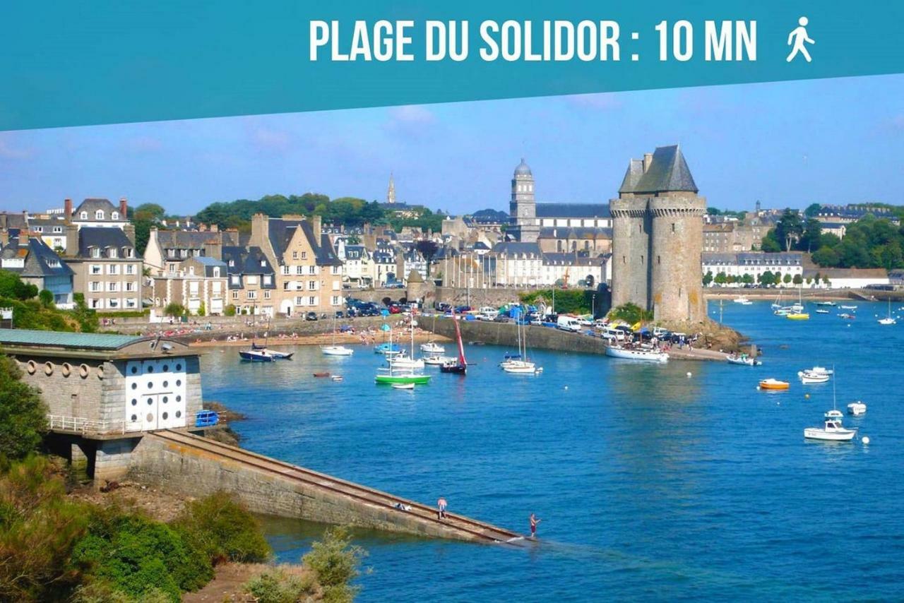 Appartement Saint Malo Vue Sur Mer Et Sur Intra Muros, Ferry, Plage Et Commerces A 50 M Buitenkant foto