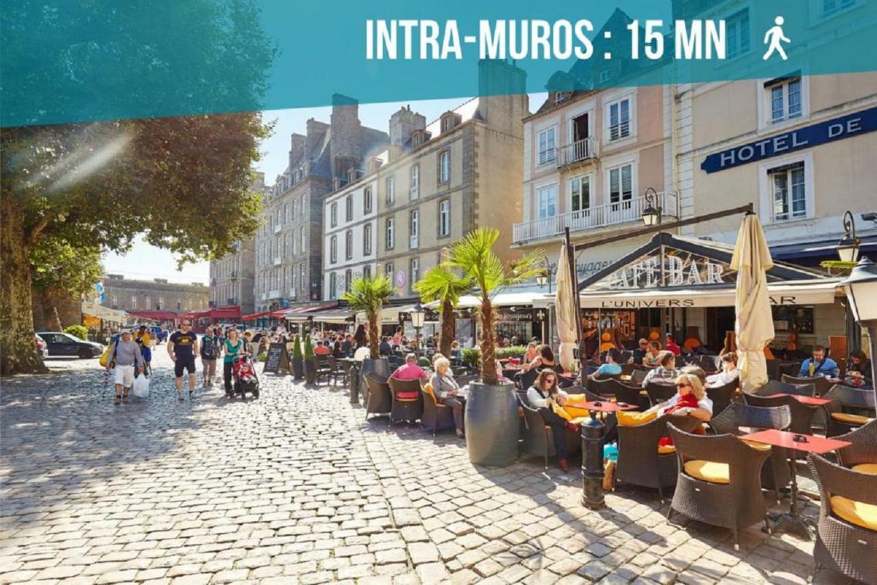 Appartement Saint Malo Vue Sur Mer Et Sur Intra Muros, Ferry, Plage Et Commerces A 50 M Buitenkant foto